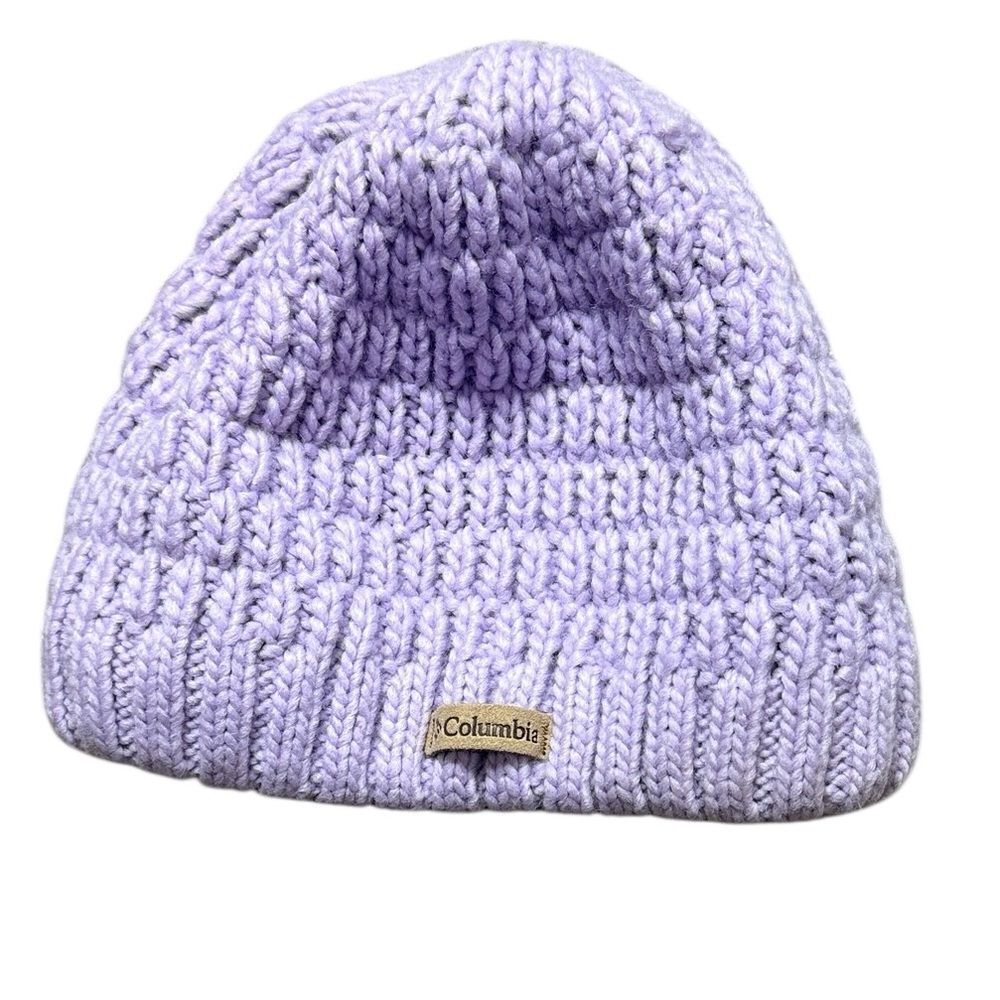 Columbia Lavender Knit Beanie Hat